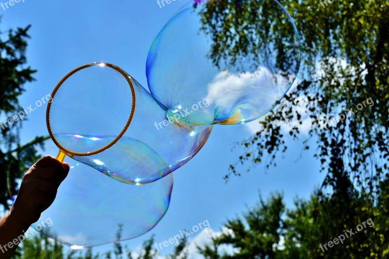 Soap Bubble Huge Large Make Soap Bubbles Wabbelig