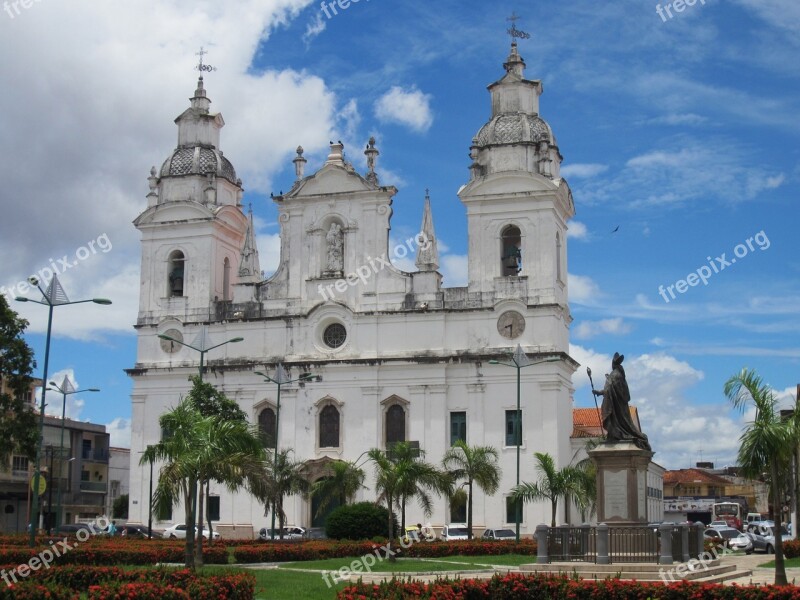 Belem Brazil Cathedral Old Town Main Square