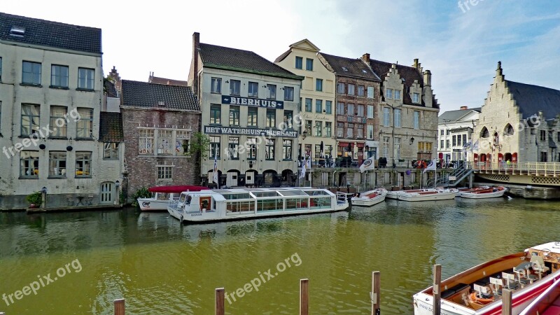 Ghent Belgium City Architecture Historical