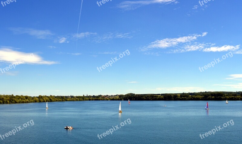 Lake Badesee Water Waters Sailing Ships