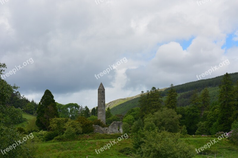 Glendalough Church Middle Ages Ireland Free Photos