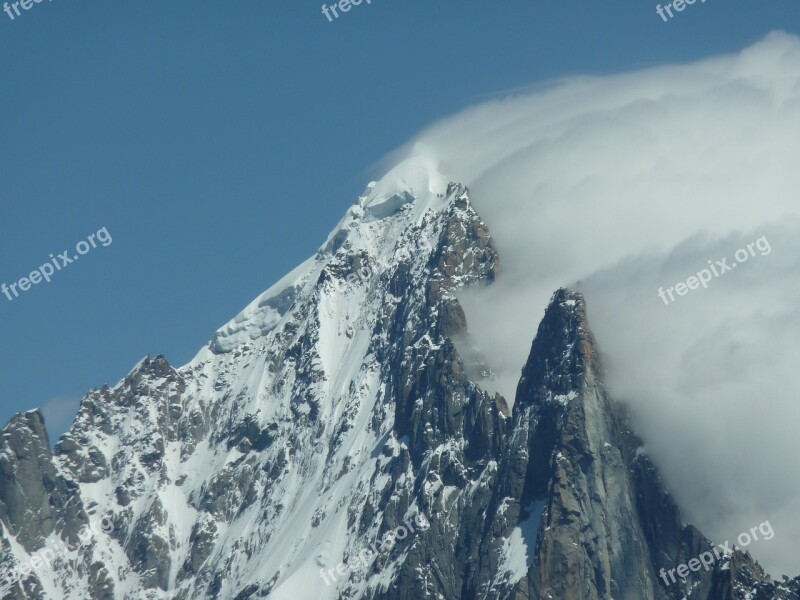 Chamonix Mountain Landscape Sky Free Photos