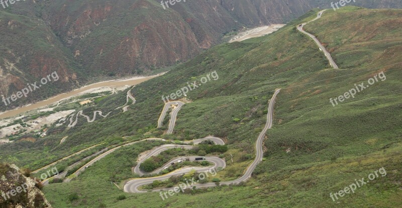 Curves Fishmongers Santander Colombia Landscape