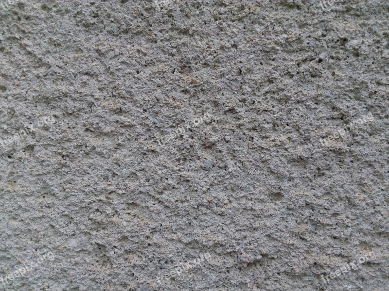 Wall Covered Grey Plaster Large