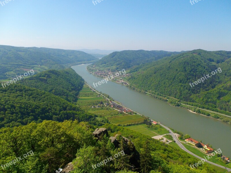 Summer Danube Aggstein Wachau River