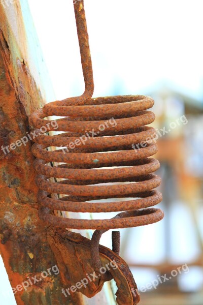 Spring Rust Metal Waste Metal Free Photos