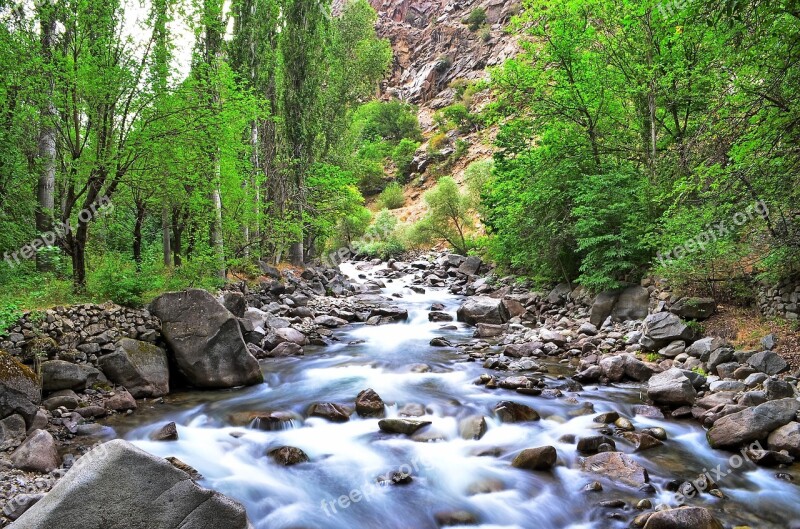 River Landscape Nature Green Open Air