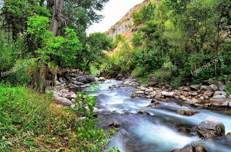 River Landscape Nature Green Open Air