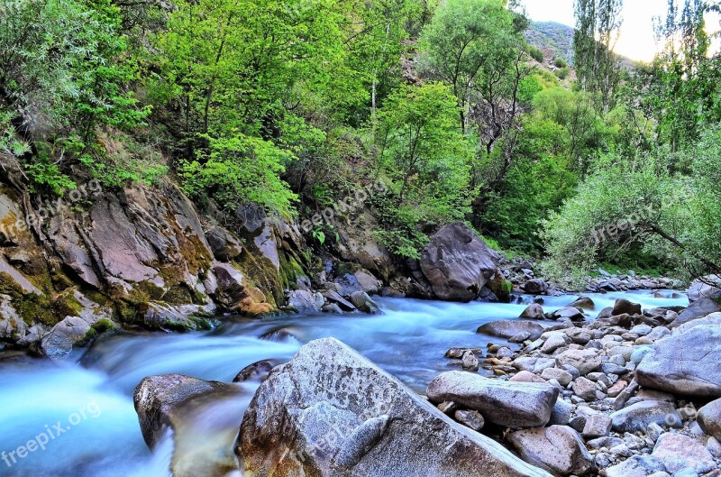 River Landscape Nature Green Open Air