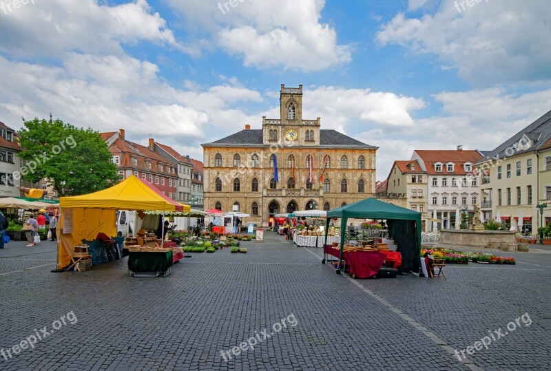 Town Hall Weimar Thuringia Germany Germany Historic Center