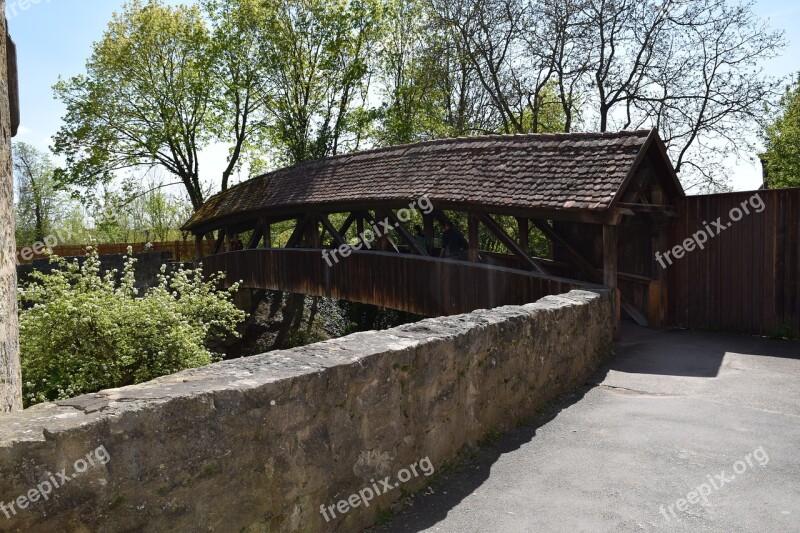 Walled City Bridge Path Free Photos