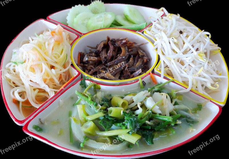 Noodle Vermicelli Thai Side Dish Free Photos