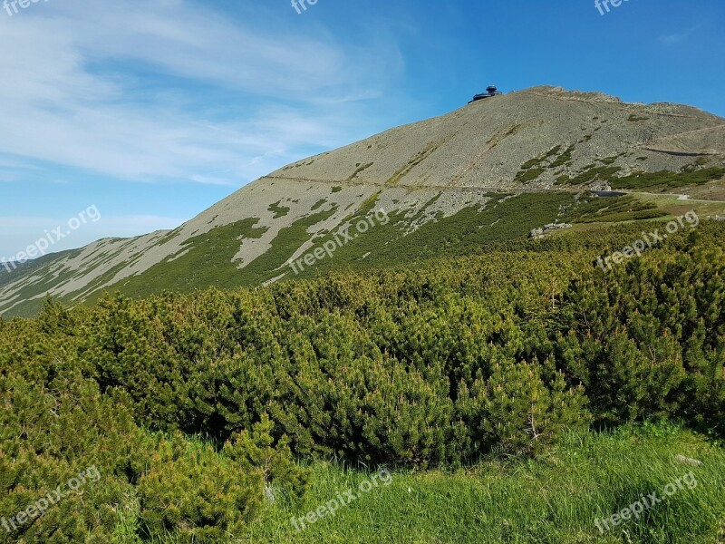 Mountains Krkonoše Giant Mountains Holiday Hiking Trails Nature