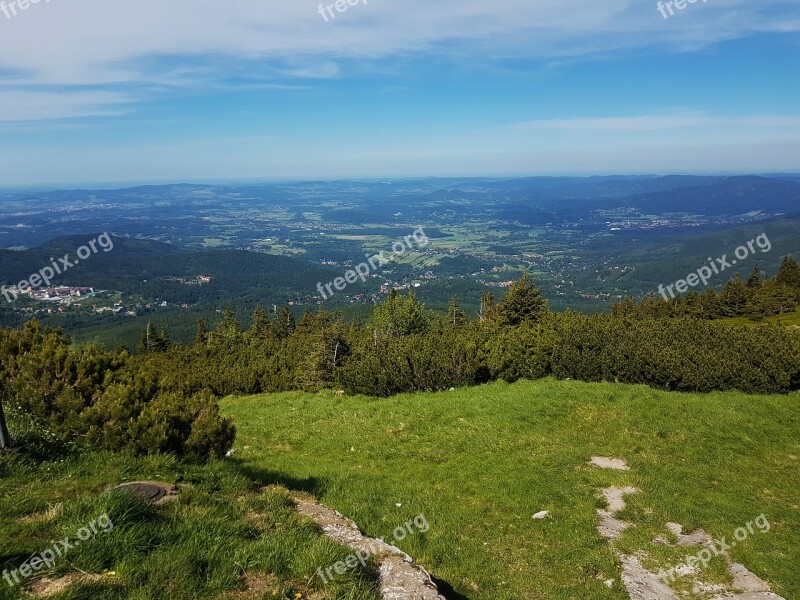 Mountains Krkonoše Giant Mountains Holiday Hiking Trails Nature