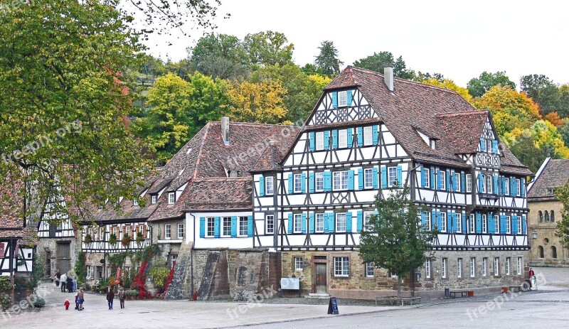 Fachwerkhäuser Maulbronn Klosterhof Swabian Autumn