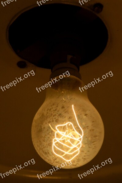 Light Bulb Edison Lamp Nostalgia Disappearing