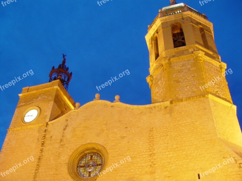 Iglesia Sitges Sitges Iglesia Church Monumento