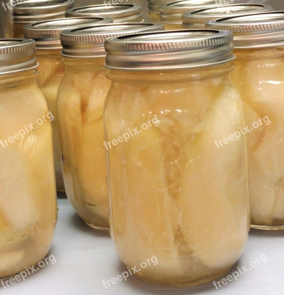 Canning Pears Jars Lids Sweet