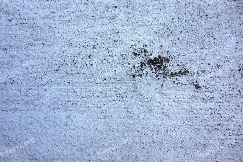 Wall Plaster Cracks White Facade