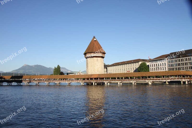 Lucerne Chapel Bridge Wood Tower