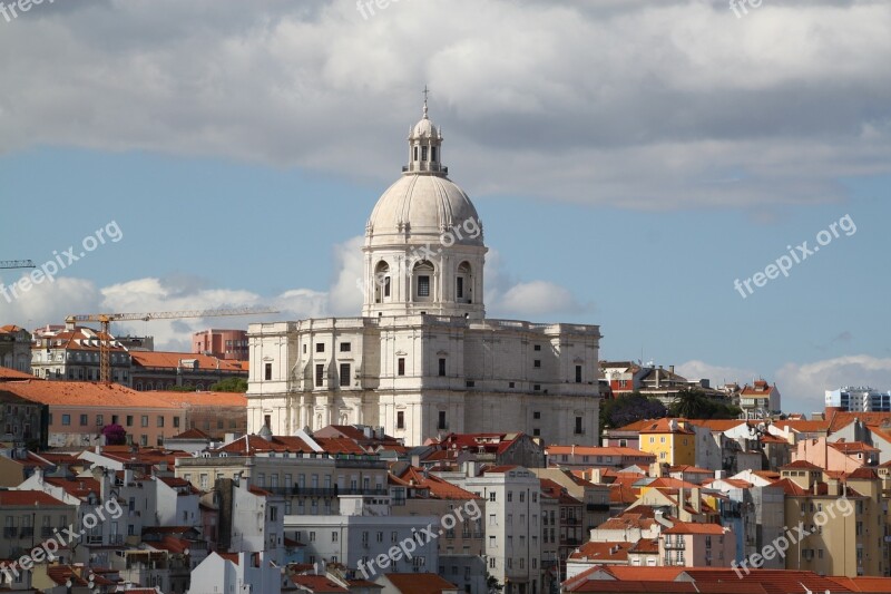 Lisbon Church Portugal Lisboa Historic Center