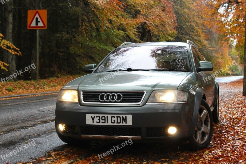 Audi A6 Avant Leaves Free Photos