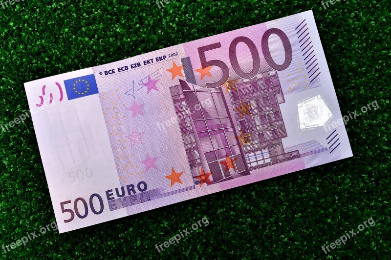 Euro 500 Dollar Bill Money Currency