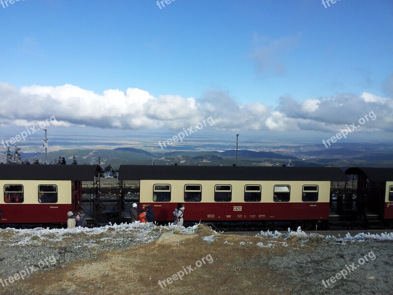 Resin Boulder Clouds Nature Brocken Plateau