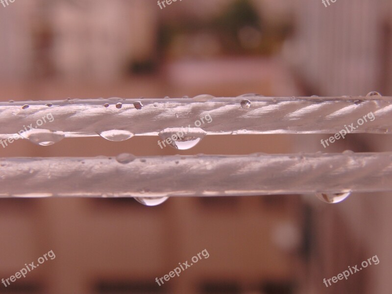 Water Rain Drop Rope Drying Rack