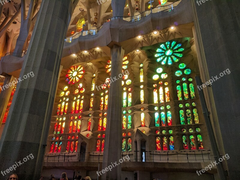 Architecture Church Basilica De Sagrada Familia Antonio Gaudi Barcelona