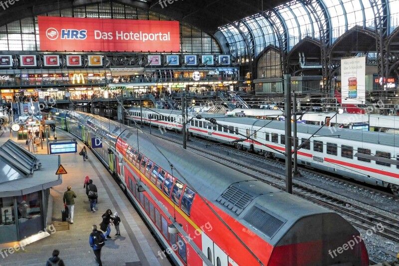 Railway Station Train Passenger Train Free Photos