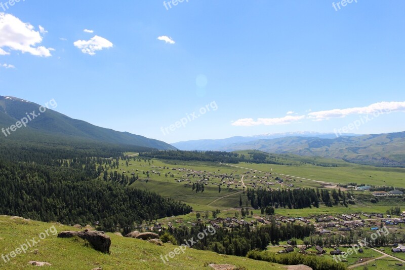 Prairie The Scenery In Xinjiang Free Photos