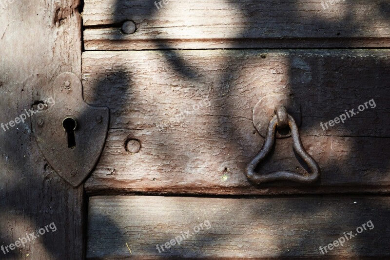 Old Lock Door Iron Cellar