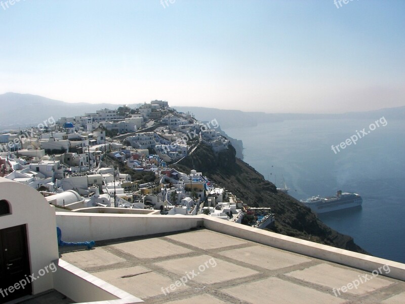 Santorini Cyclades Greece Volcano Island Hellas