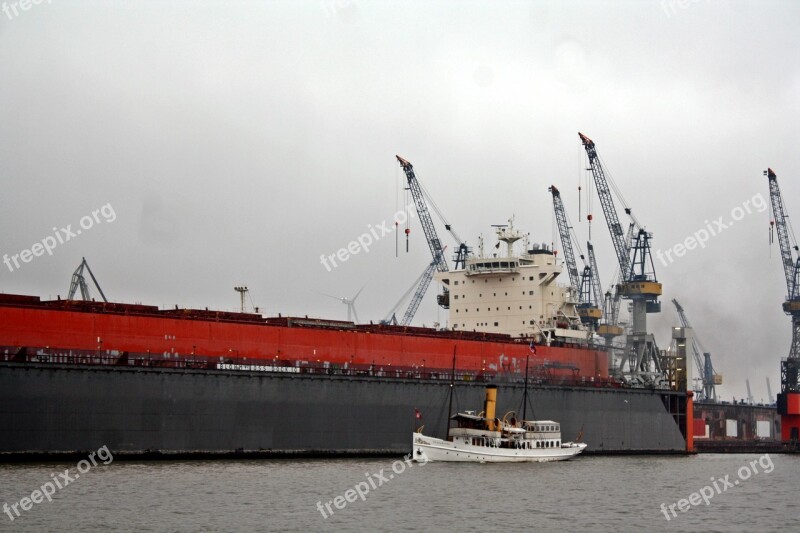 Rainy Weather Bad Weather Photography Port Motifs Port Hamburg