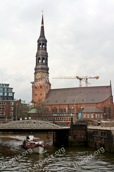 Harbour Cruise Barge Rainy Weather Hamburgensien Bad Weather Photography