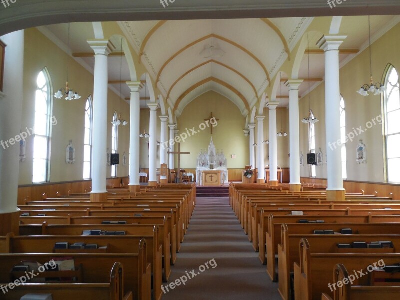 Church Pews Spirituality Religion Chapel