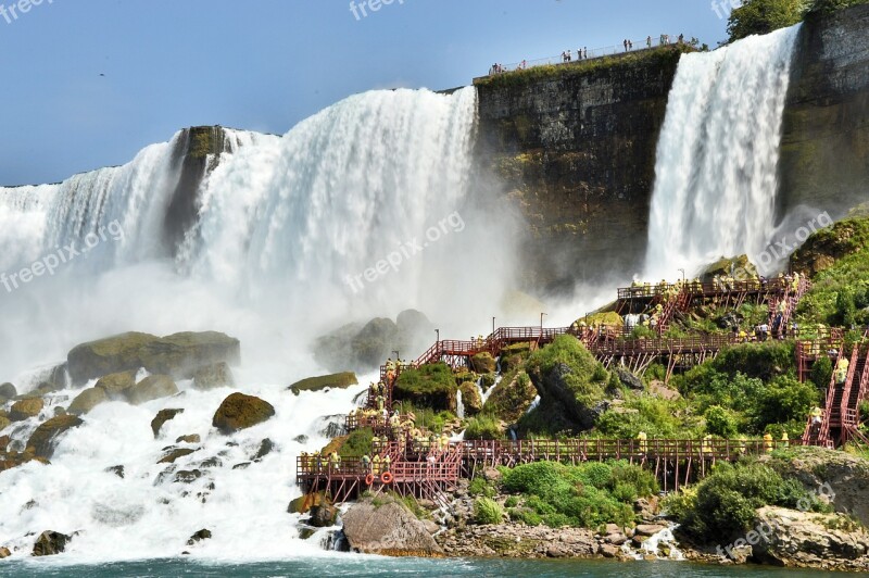 Niagara Falls Usa Water Masses Free Photos