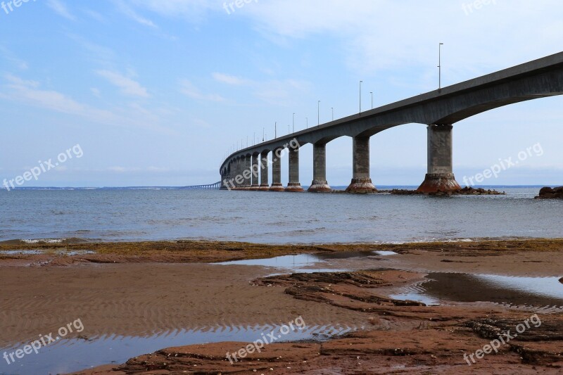 Confederation Bridge Pei Canada Bridge Atlantic