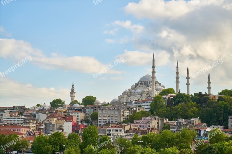 Cami Süleymaniye Islam Dome Minaret