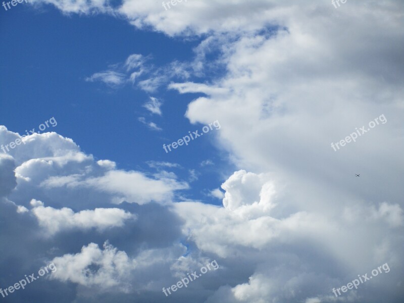 Blue Sky Cloud Cloudy Blue Sky Background Weather