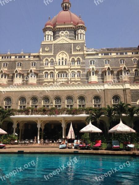 Taj Mahal Hotel Mumbai Swimming Pool Free Photos