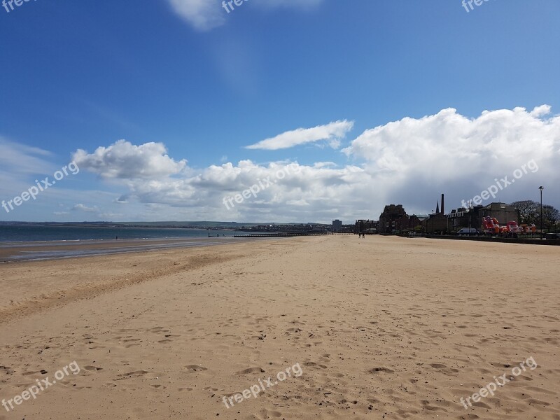 Edinburgh Portobello Beach Sand Cloud