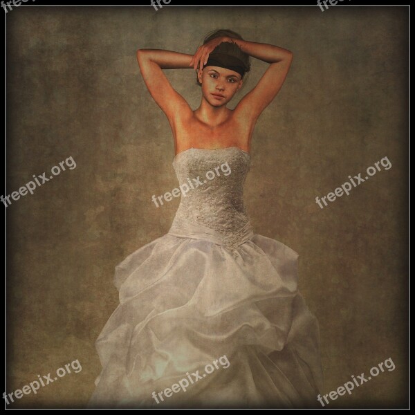 Woman Bride Dress Beauty Female