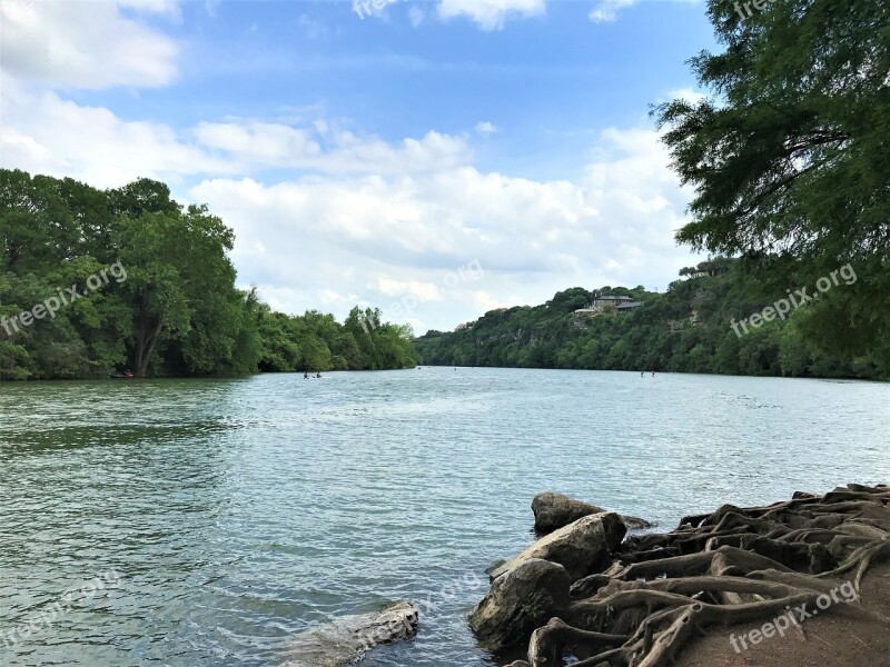 Lake Summer Swim Island Shore