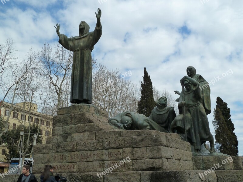 Rome St Francis Of Assisi Franciscan Free Photos