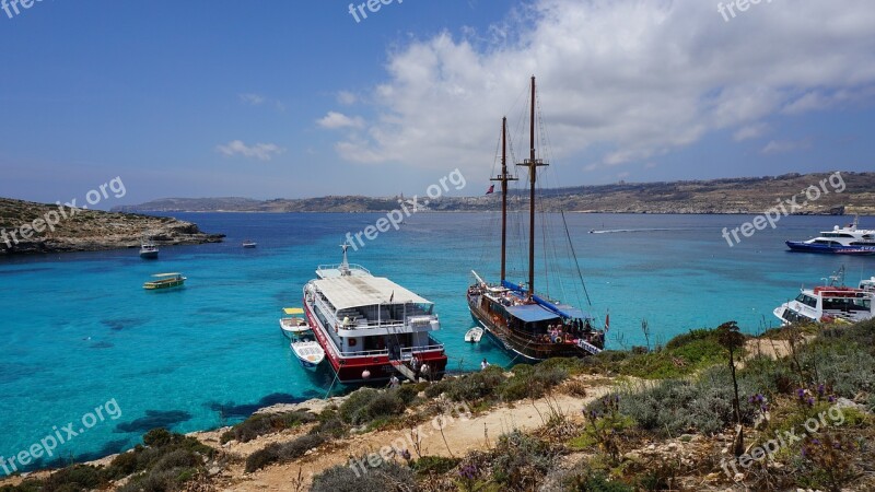 Blue Lagoon Comino Island Malta Free Photos