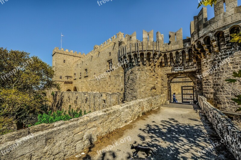 Castle Cat Knights Malta Island