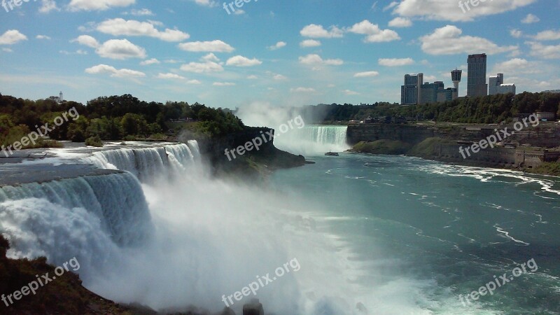 Niagara Falls United States Waterfall Landmark American