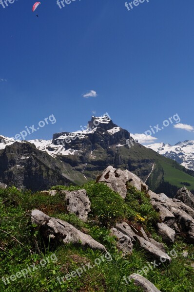 Summit Switzerland Alpine Mountains View